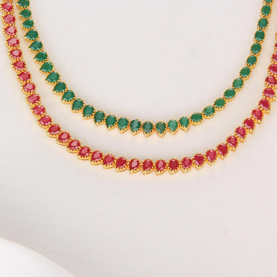 Shine Pakshi Short Necklace Set