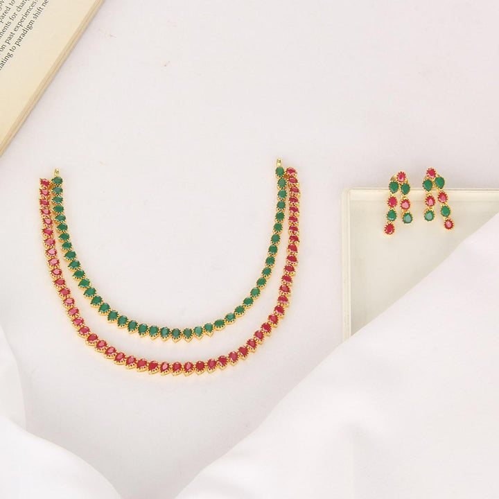 Shine Pakshi Short Necklace Set