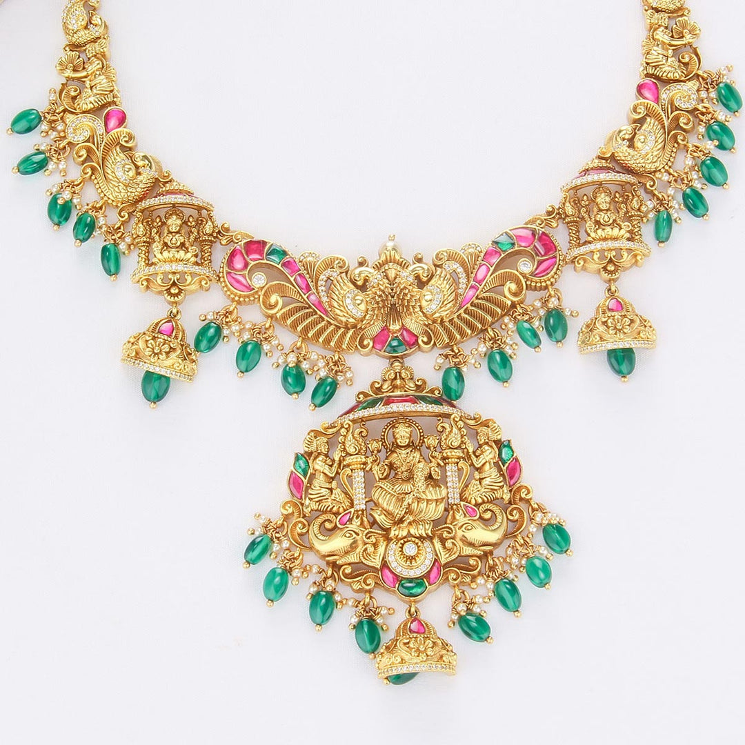 Temple Glow Nagas Short Necklace Set