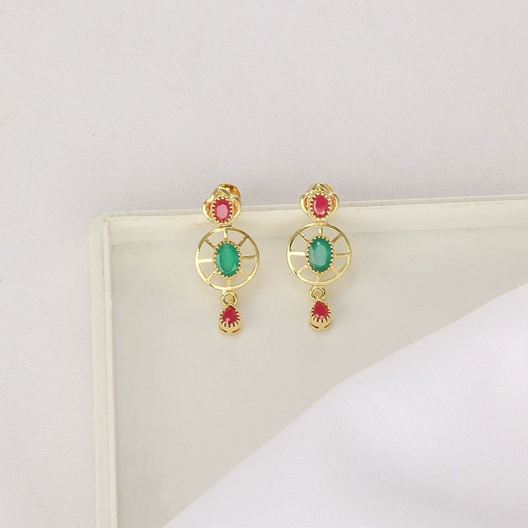 Charm Pakshi Short Necklace Set