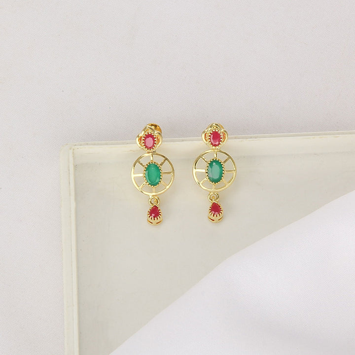 Charm Pakshi Short Necklace Set