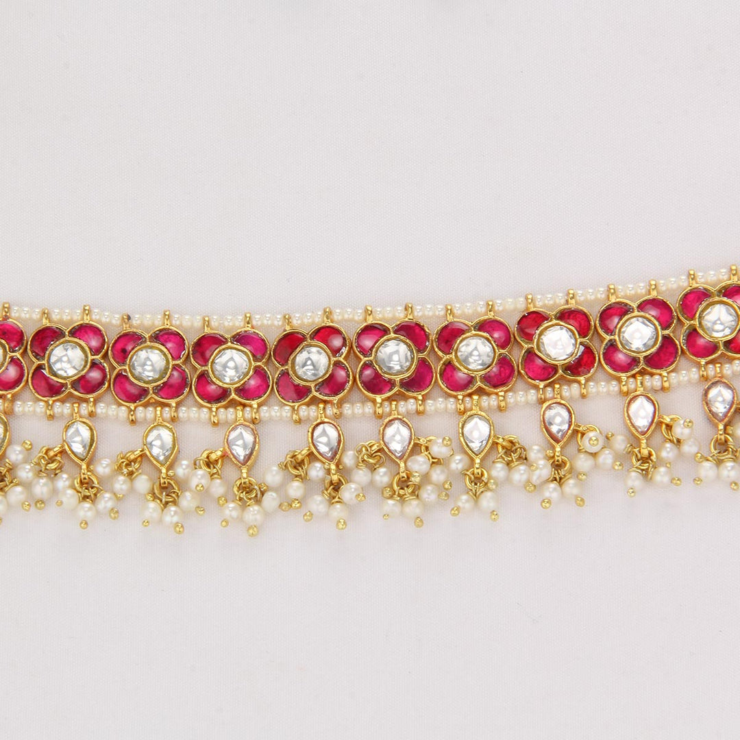 Pretty Pink Kundan Choker Set