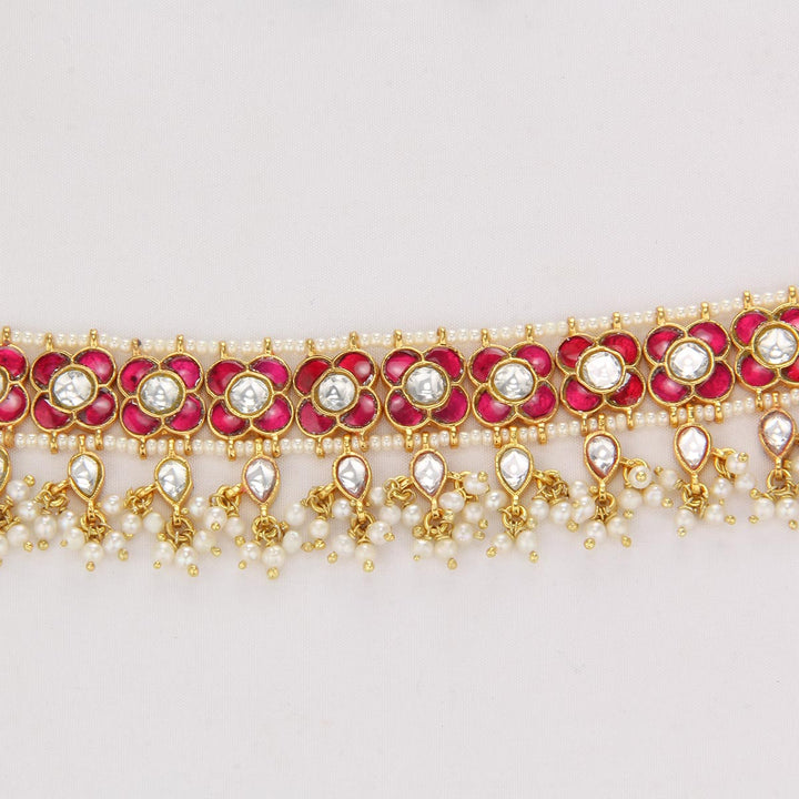 Pretty Pink Kundan Choker Set