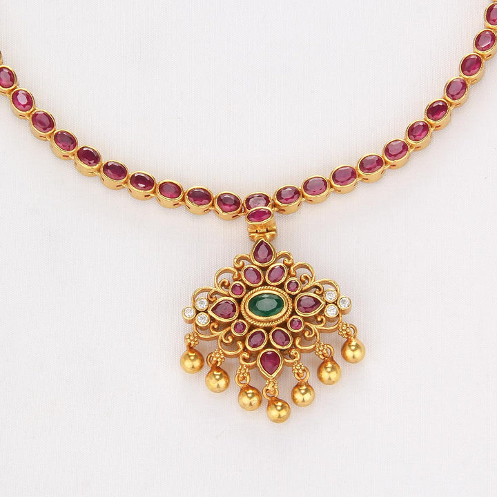 Dhakshi Reversible Short Necklace