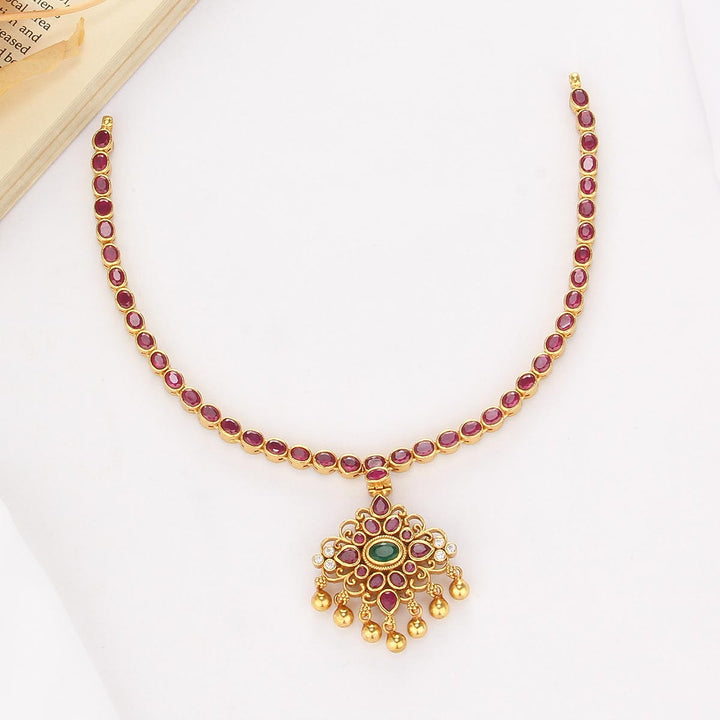 Dhakshi Reversible Short Necklace