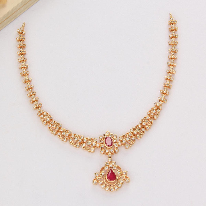 Golden Glow Short Necklace Set