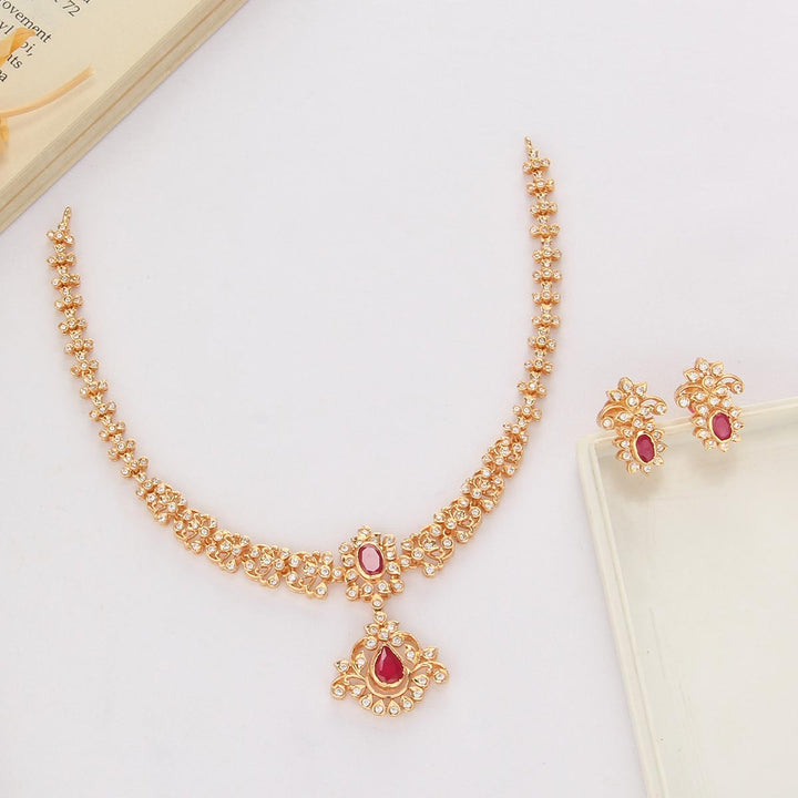 Golden Glow Short Necklace Set
