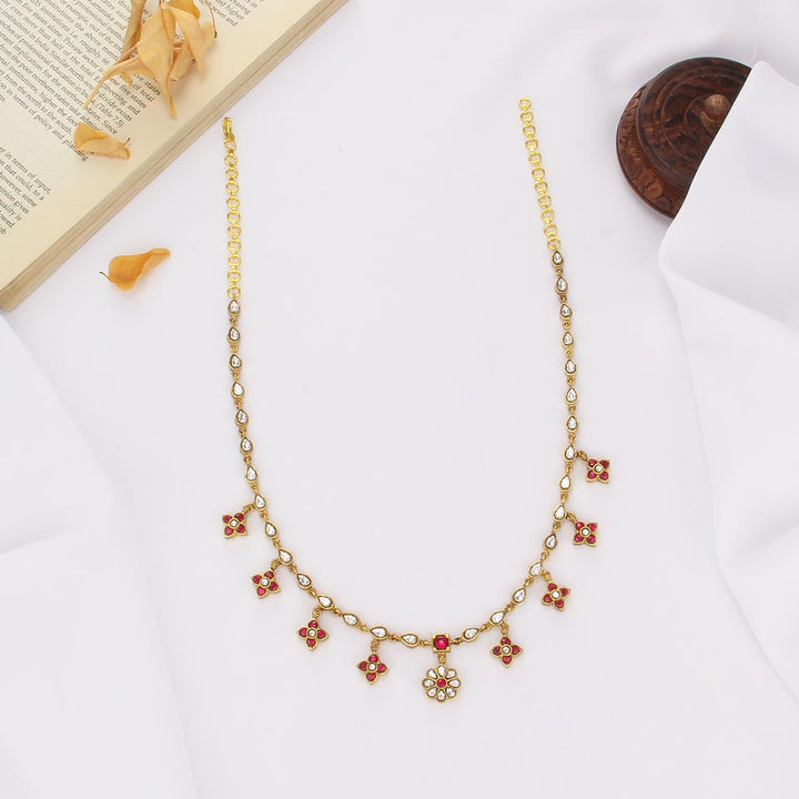 Dhanvitha Kundan Short Necklace