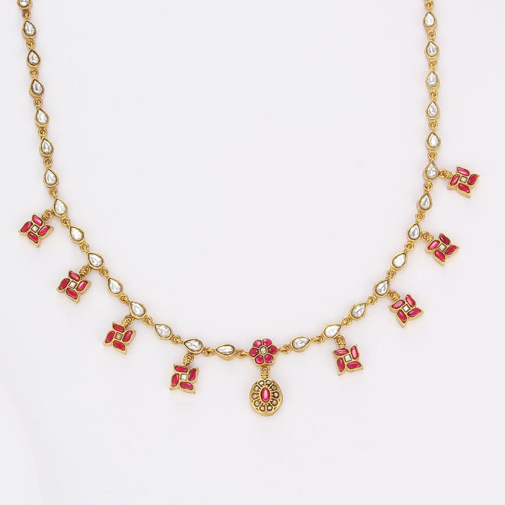 Dhanshi Kundan Short Necklace