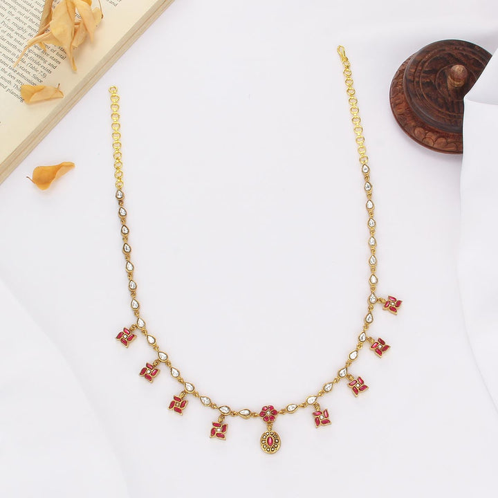 Dhanshi Kundan Short Necklace