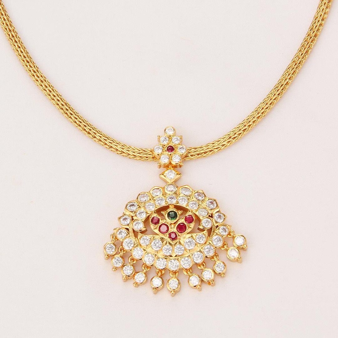 Golden Bloom Attigai Necklace