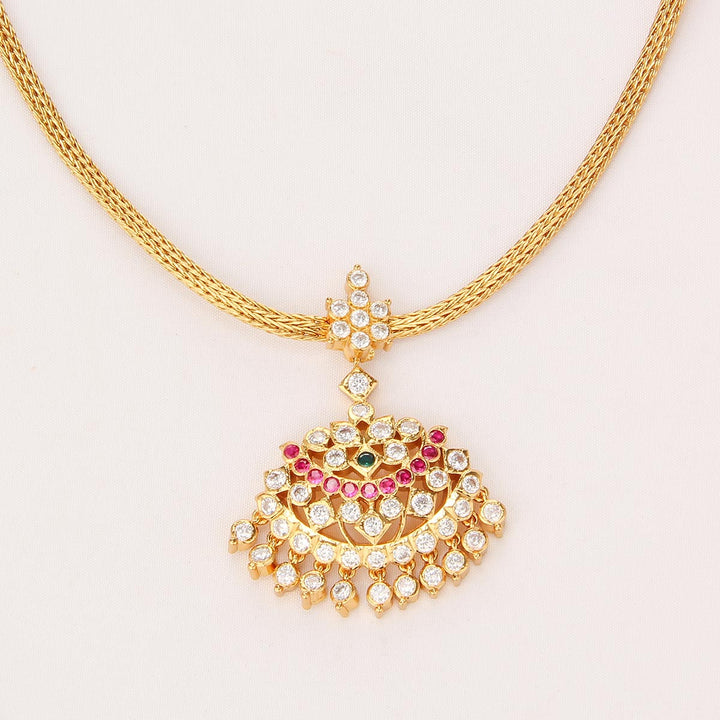 Golden Aura Attigai Necklace