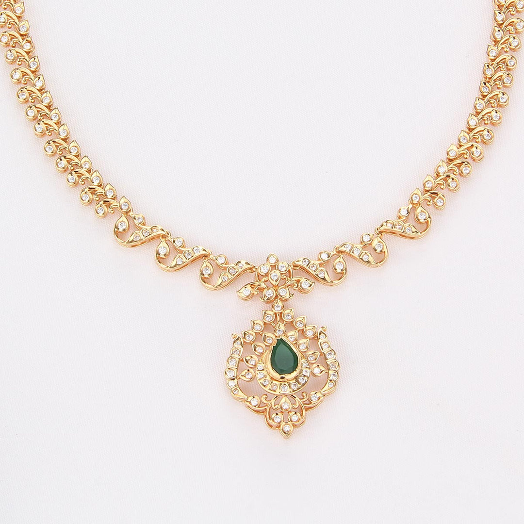 Sparkling Charm Short Necklace Set