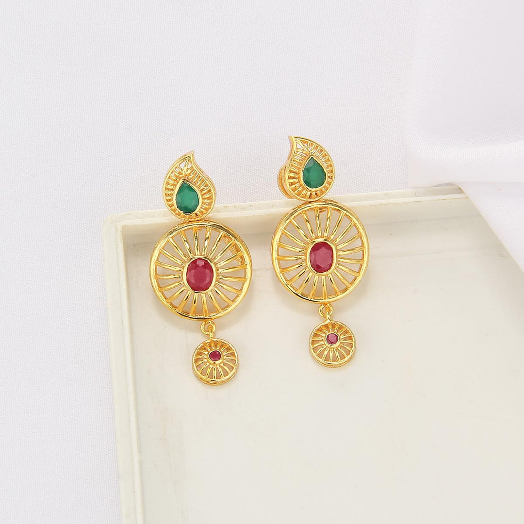 Luxe Drapes Long Necklace Set