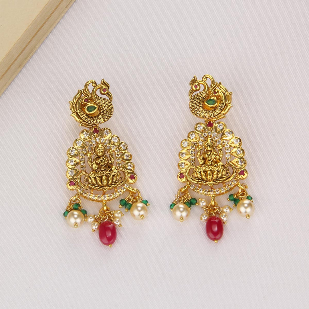 Lakshmi Pachi Short Necklace Set