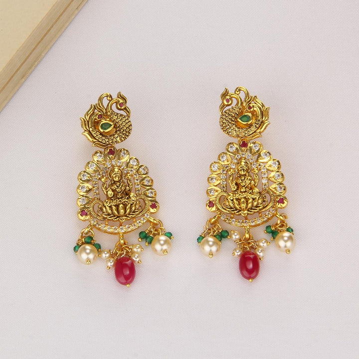 Lakshmi Pachi Short Necklace Set