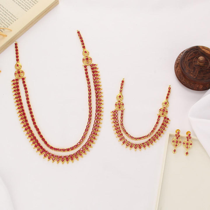 Anusha Bridal Long & Short Necklace Set