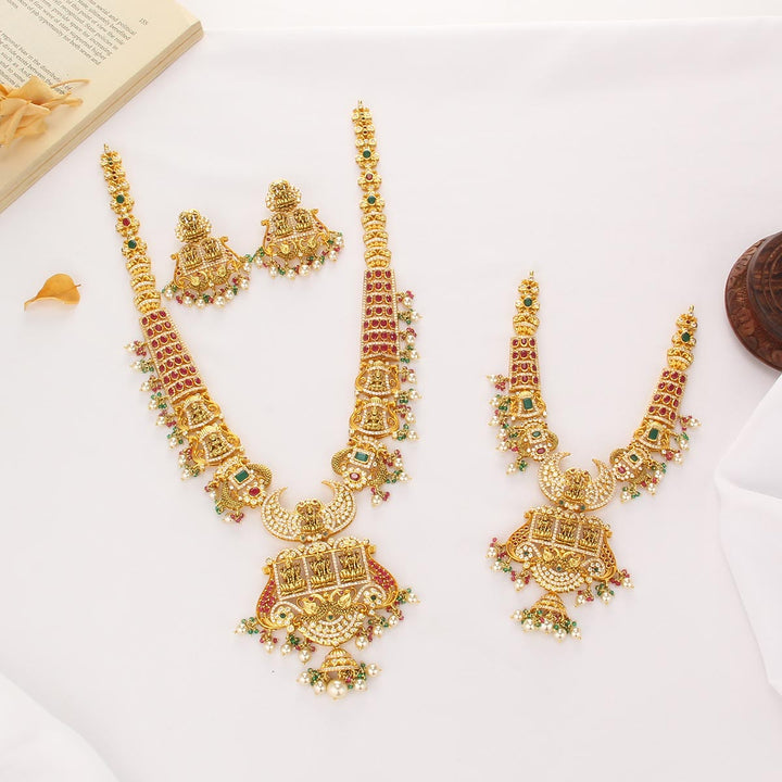 Ishwarya Long & Short Necklace Set