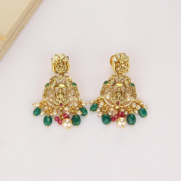 Goddess Lakshmi Short Necklace Set