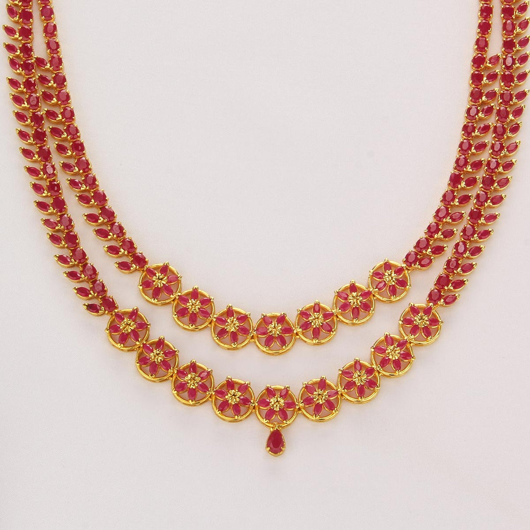 Bridal Charm Long & Short Necklace Set