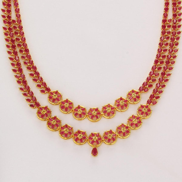 Bridal Charm Long & Short Necklace Set