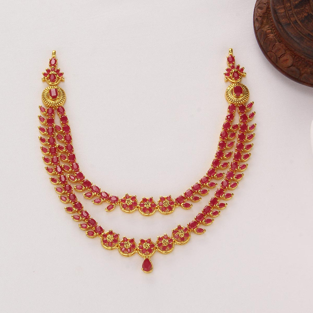 Bridal Charm Long & Short Necklace Set