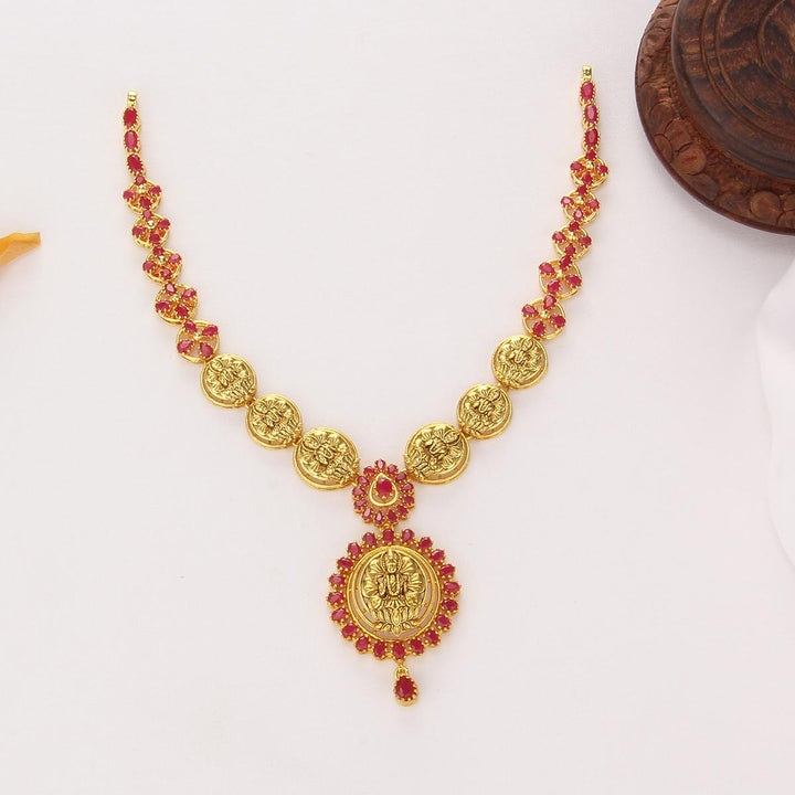 Golden Glow Long & Short Necklace Set