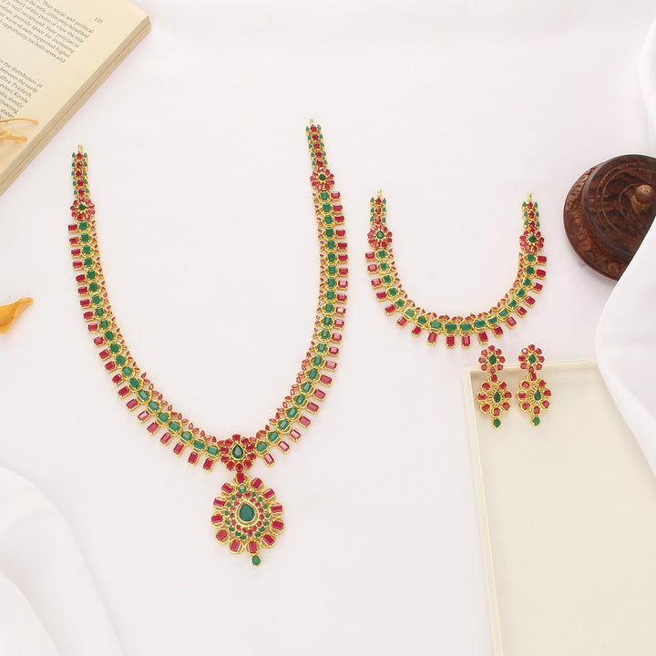 Liyana Long & Short Necklace Set