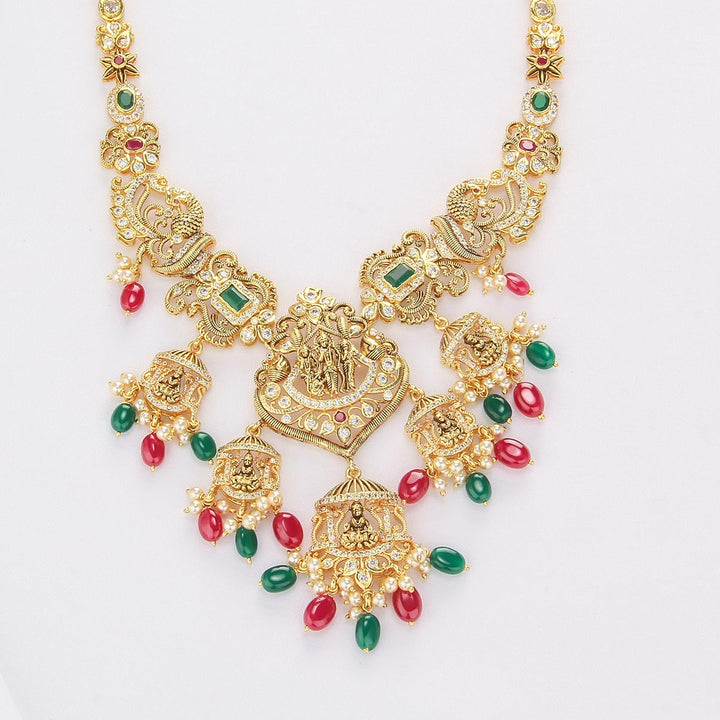 Golden Halo Short Necklace Set