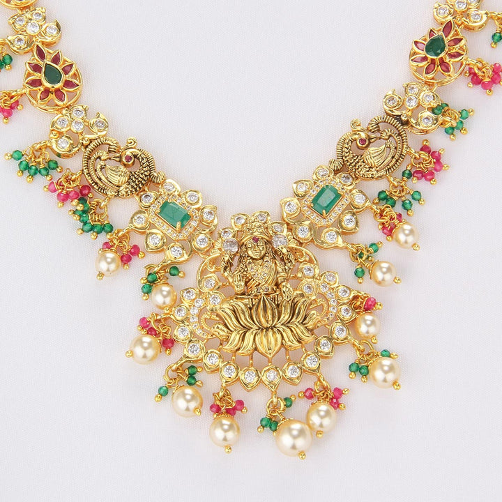 Sparkle Charm Short Necklace Set