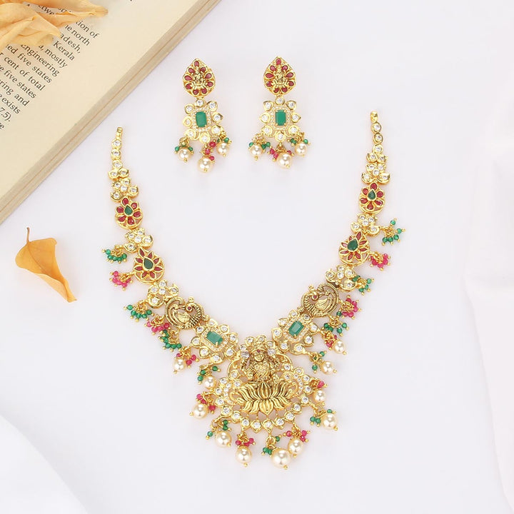 Sparkle Charm Short Necklace Set