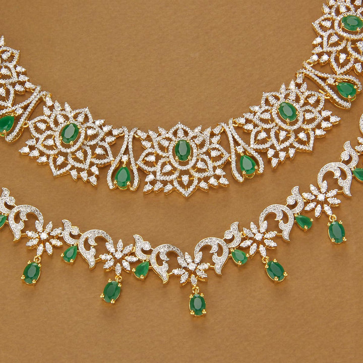 Nithara Diamond Design Short Necklace