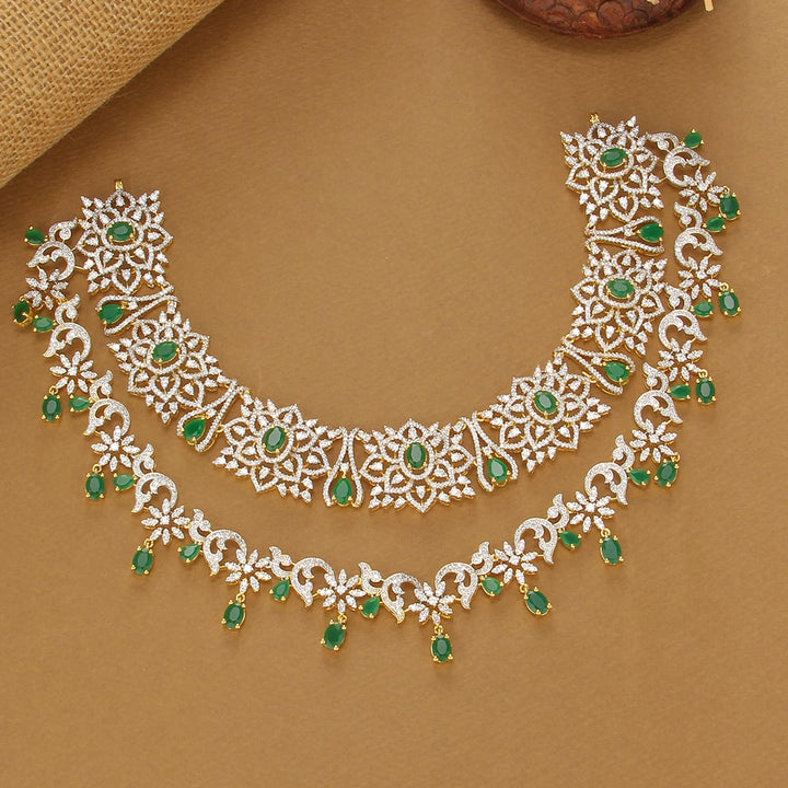 Nithara Diamond Design Short Necklace