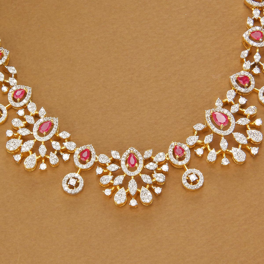 Ahana Diamond Design Short Necklace