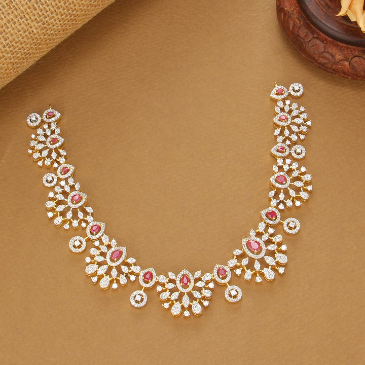 Ahana Diamond Design Short Necklace