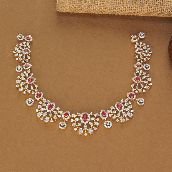 Ahana Diamond Design Short Necklace
