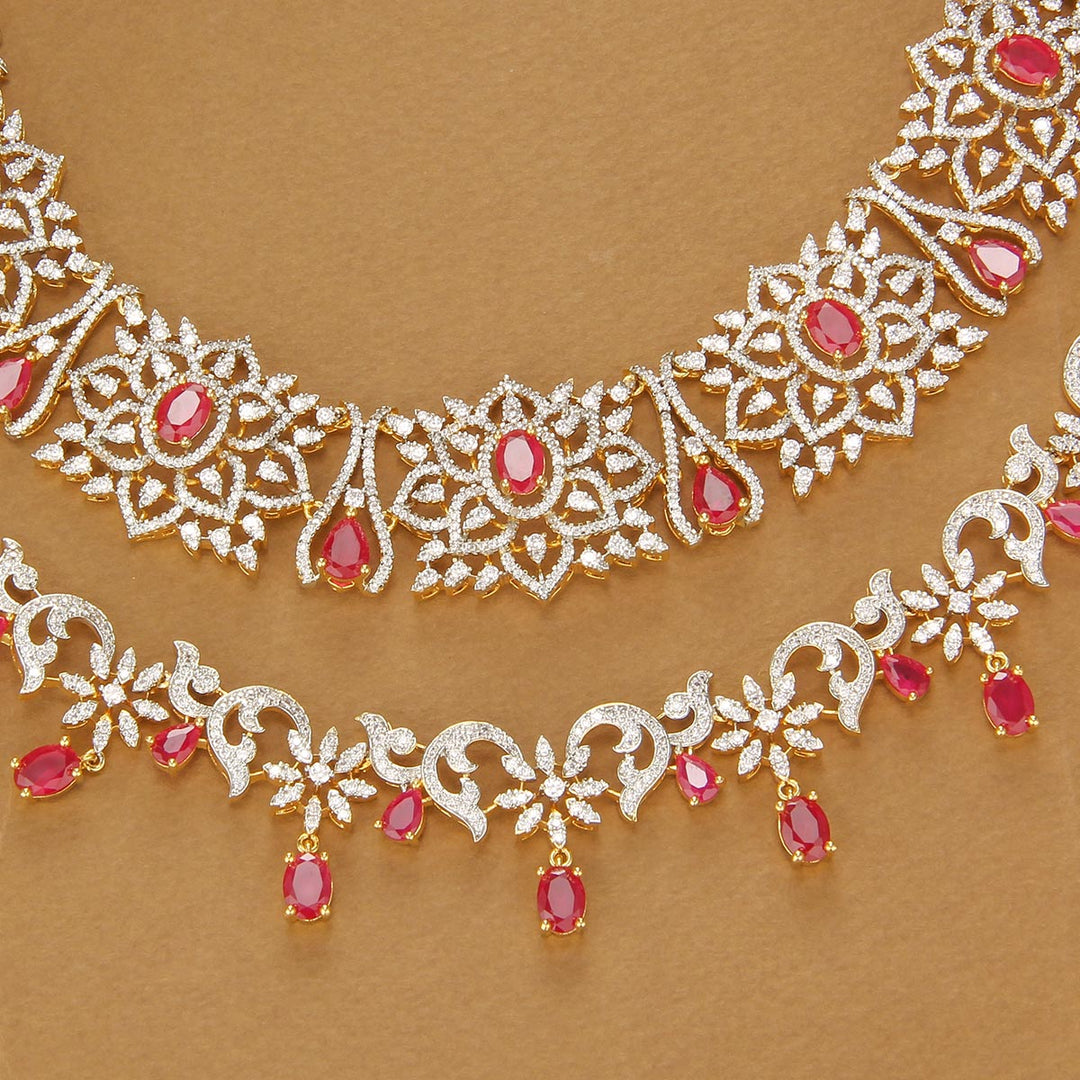 Kanishka Diamond Design Short Necklace