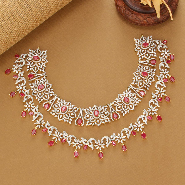 Kanishka Diamond Design Short Necklace
