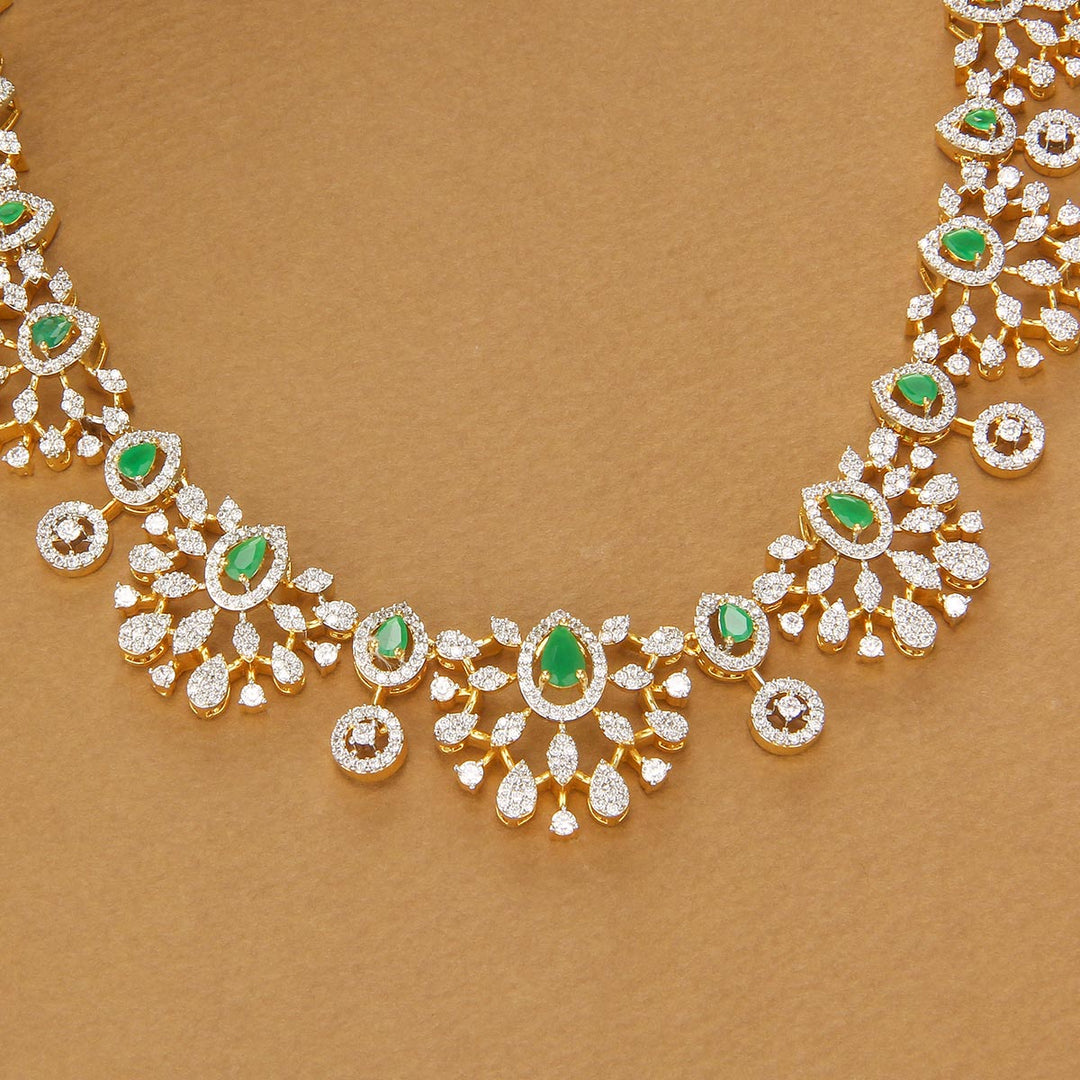 Prisha Diamond Design Short Necklace