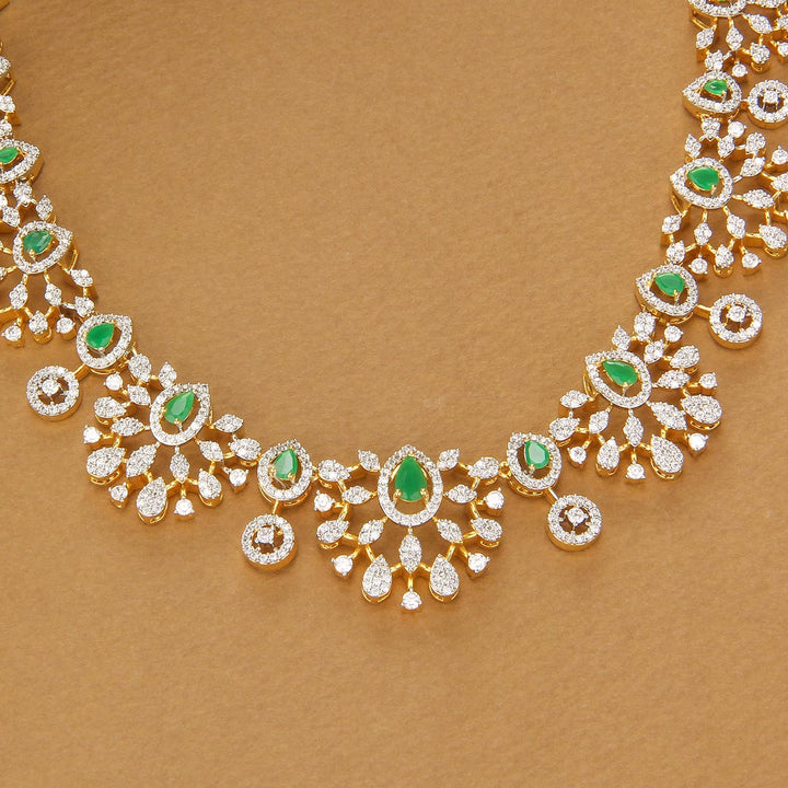 Prisha Diamond Design Short Necklace