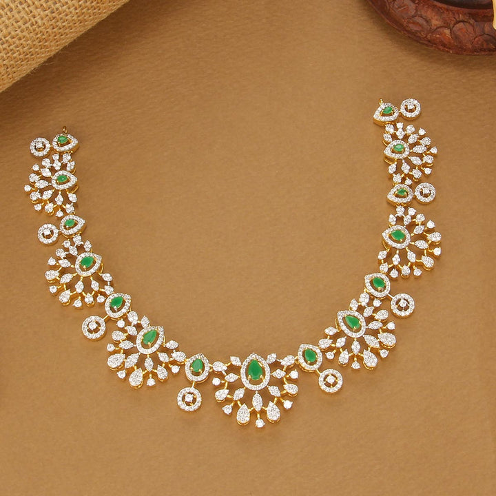 Prisha Diamond Design Short Necklace