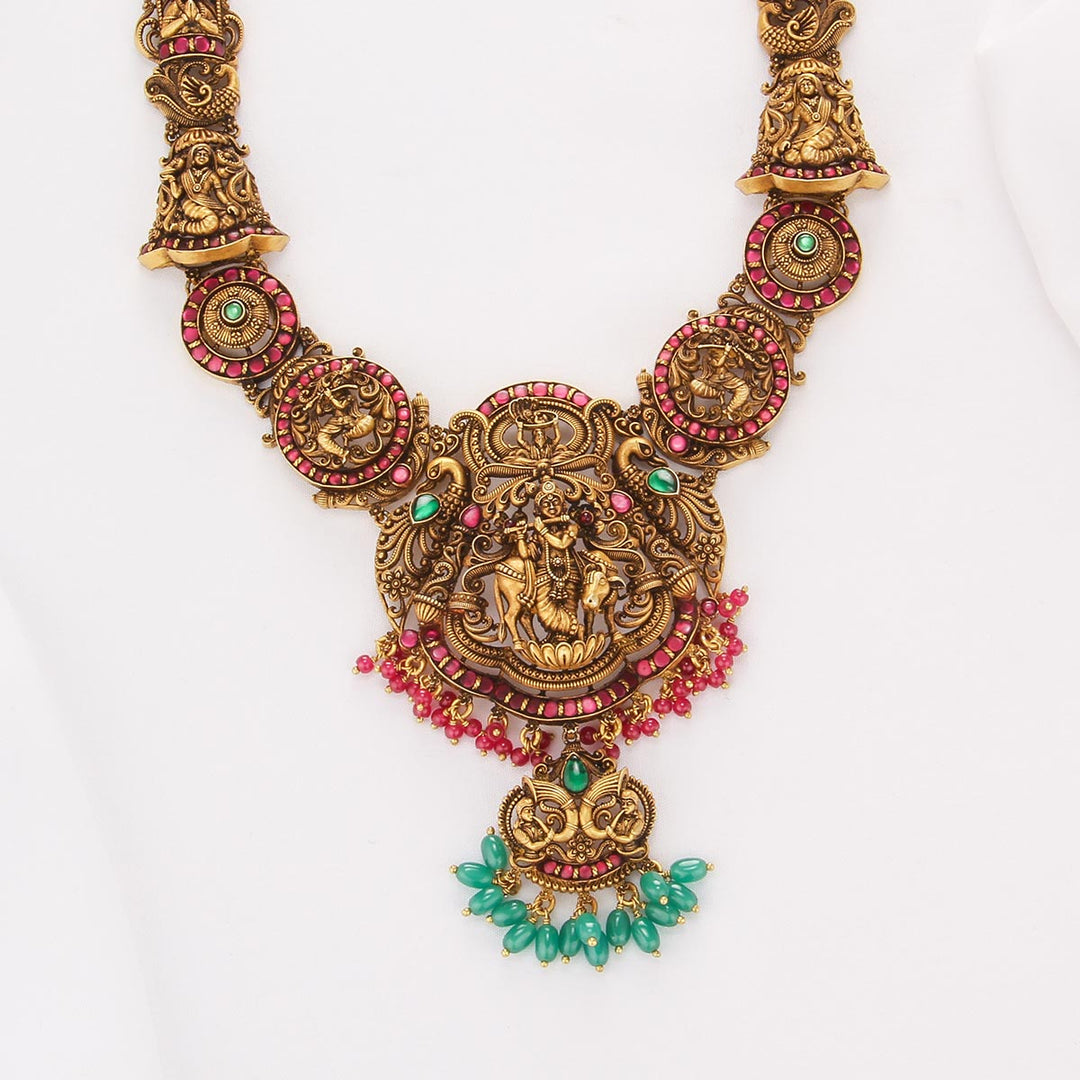 Golden Aura Nagas Long Necklace
