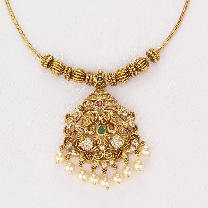 Dazzura Short Necklace Set