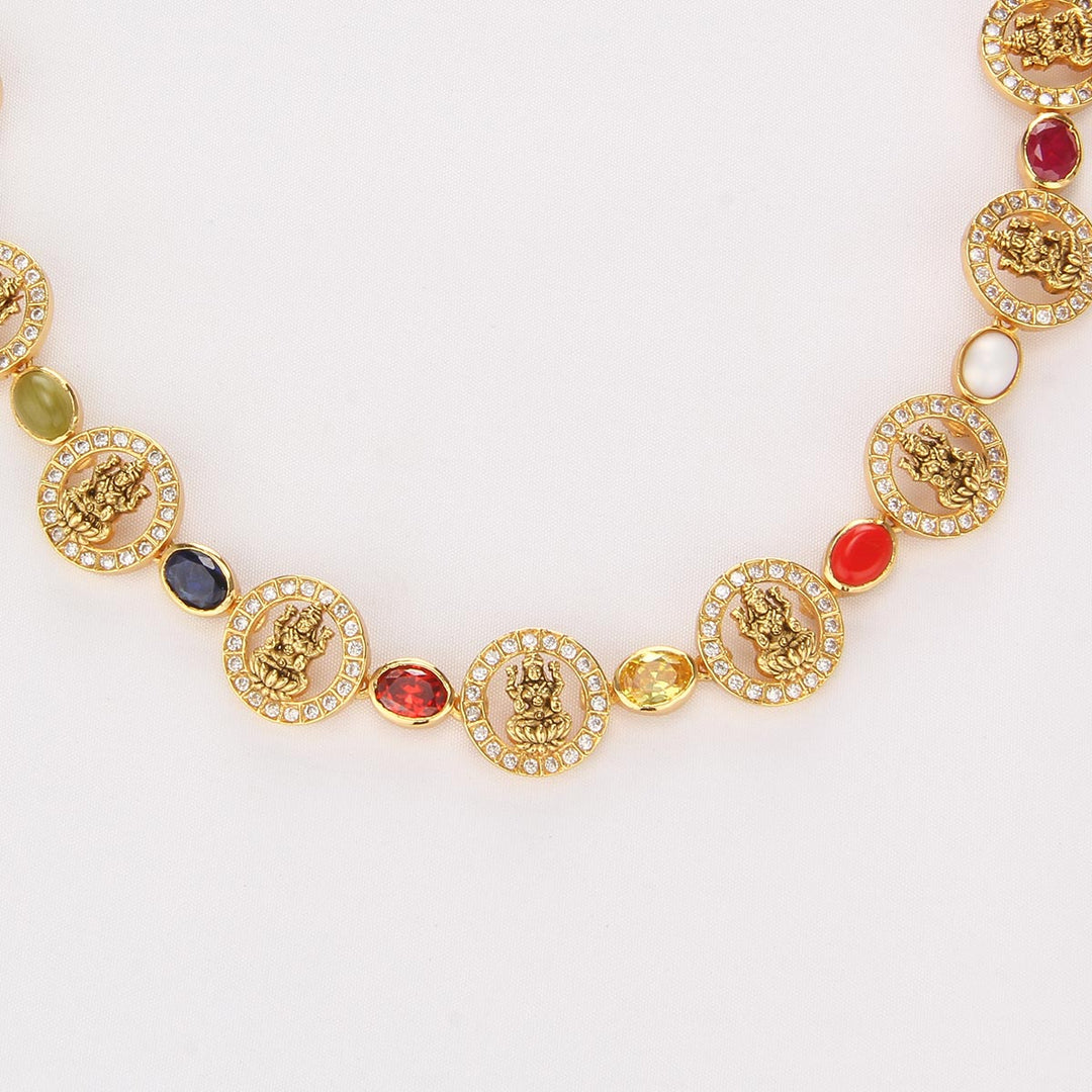 Sparkle Charm Short Necklace Set