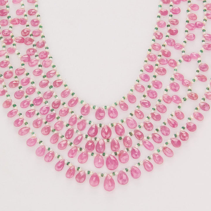 Attractive Pink Beads Necklace