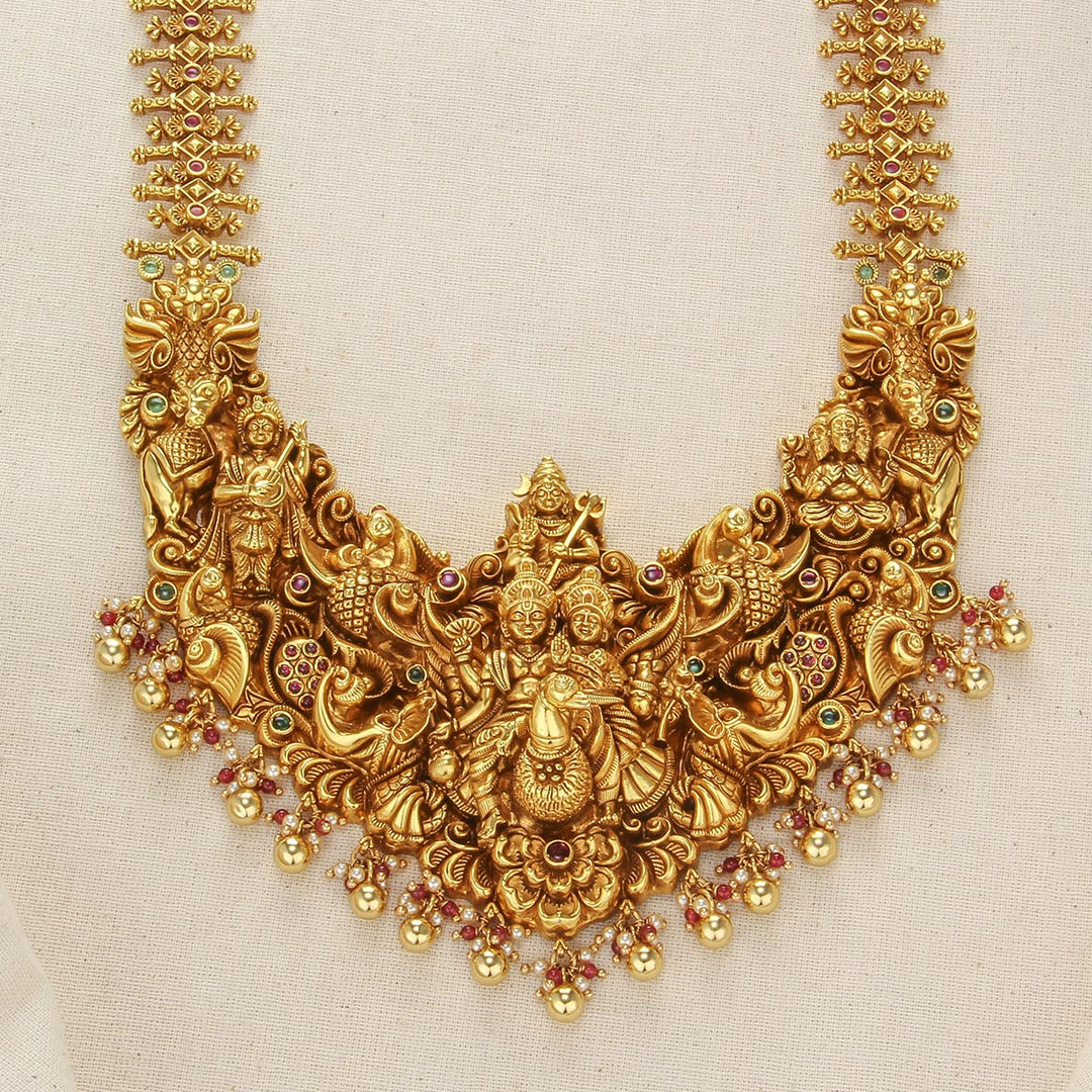 Bridal Charm Nagas Long Necklace Set