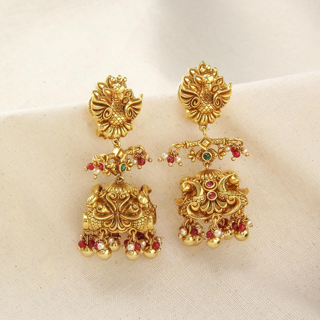 Bridal Charm Nagas Long Necklace Set