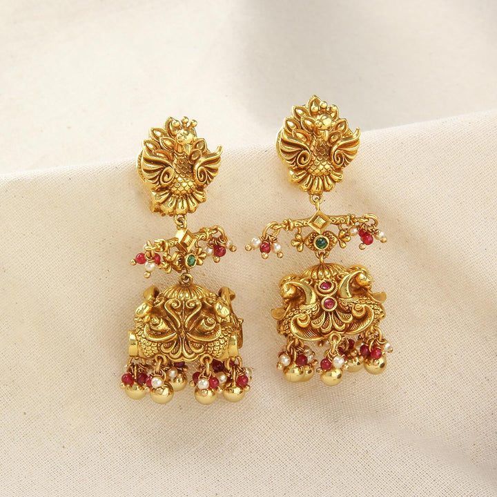 Bridal Charm Nagas Long Necklace Set