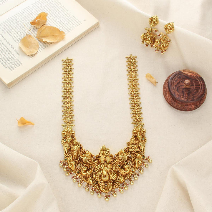 Bridal Charm Nagas Long Necklace Set