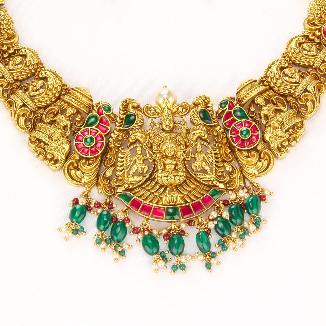 Brindha Nagas Short Necklace Set